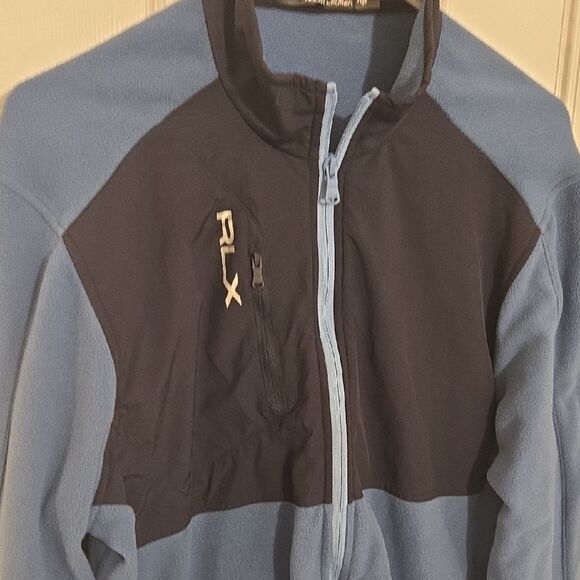 RLX Ralph Lauren Blue and Black Performance Fleece Jacket - Picture 4 of 8